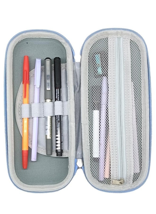 JUGTE Pencil Case 3D Cover Pencil Pouch Bag Compass School Pouch Organizer for Students Kids Premium Stylish Pen Holder Pouch Stationery Box for Boys and Gifts for Kids (Pencil Pouch Astronaut) - Image 5